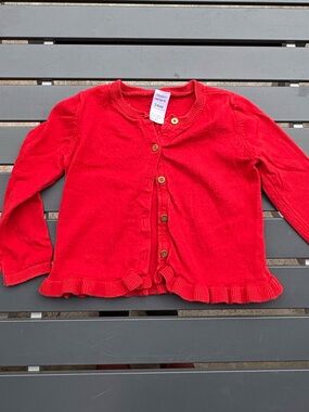 Carters girls red cardigan